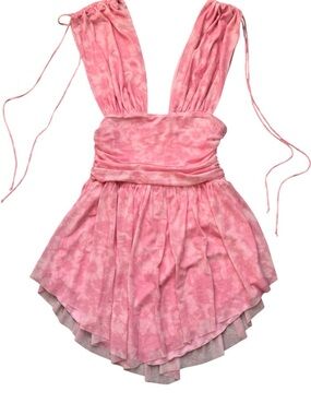 NWT Dallas & Dallas Pink Tie-Dye Mini Dress | Size M